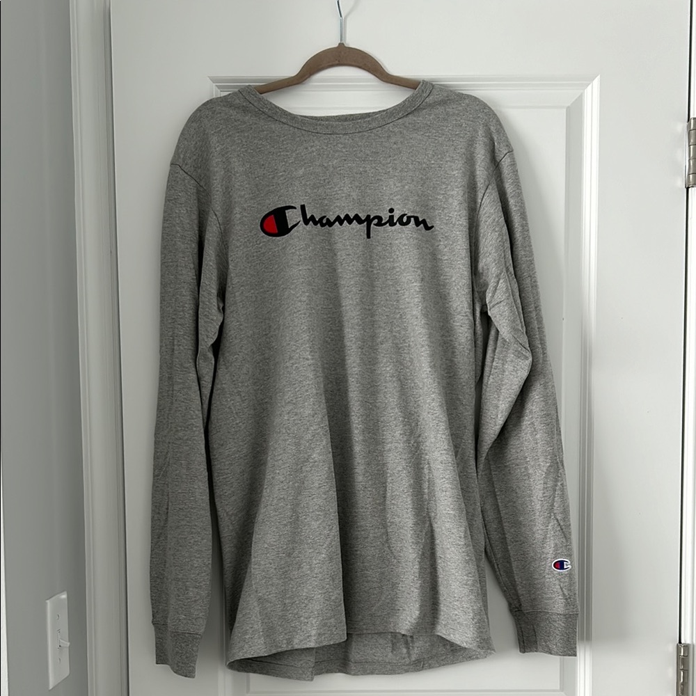 Champion Gray Long Sleeve Tee